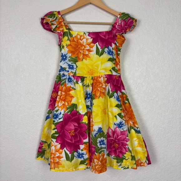 Janie and Jack Other - Janie And Jack Girls Dress SZ 10 Bright Floral Fit Flare Easter Spring Party